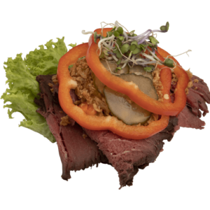Smørrebrød m. roastbeef